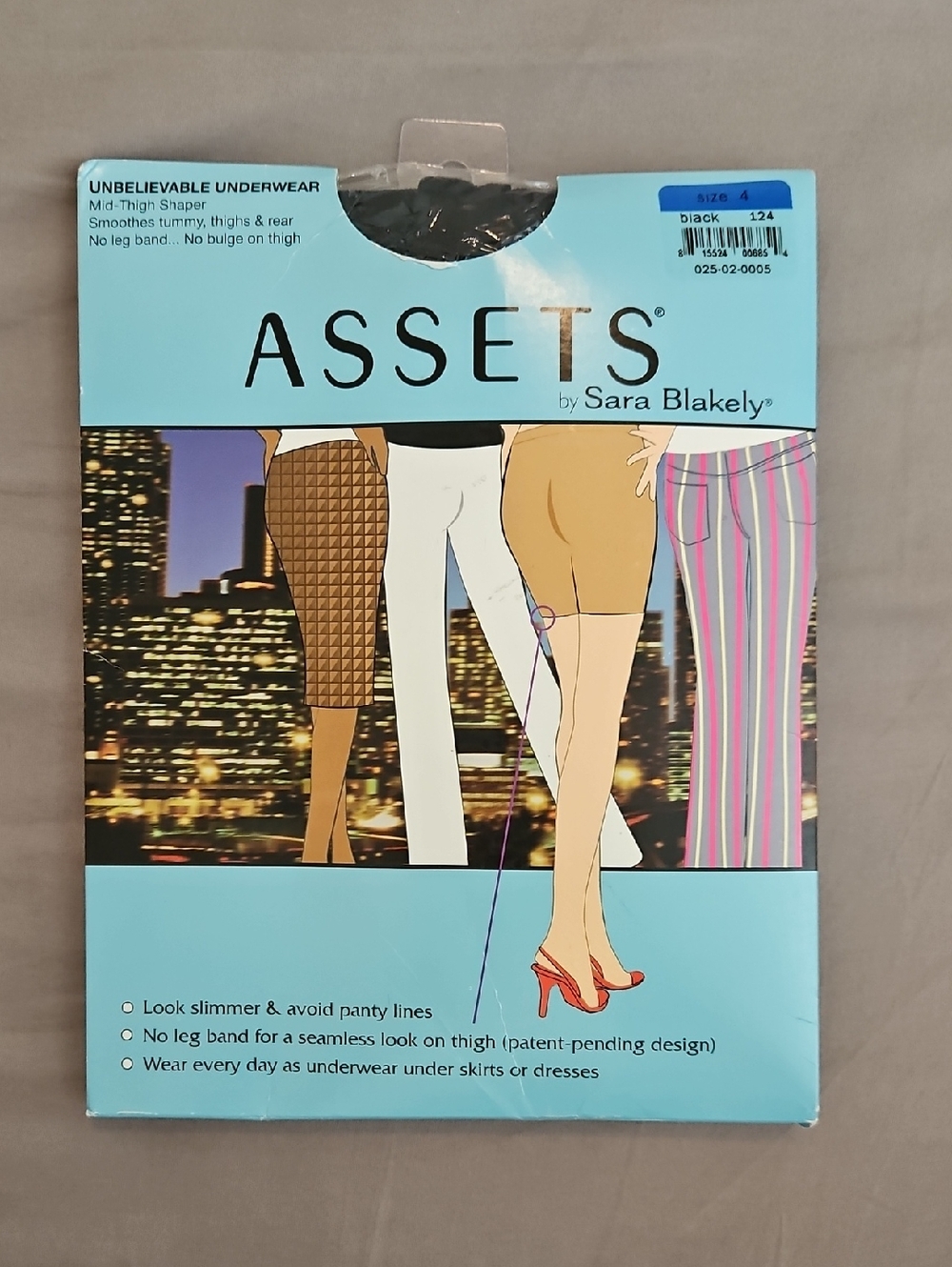 ASSETS Unbelievable Underwear Size 4 NWT
